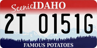 ID license plate 2T0151G