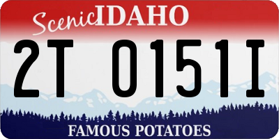 ID license plate 2T0151I