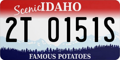 ID license plate 2T0151S