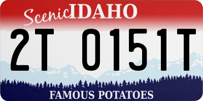 ID license plate 2T0151T