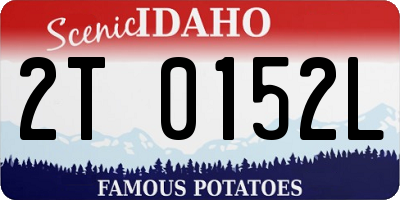 ID license plate 2T0152L