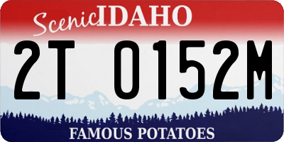 ID license plate 2T0152M