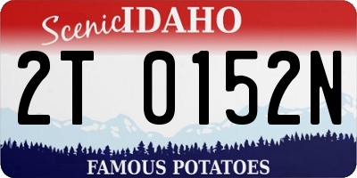 ID license plate 2T0152N