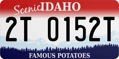 ID license plate 2T0152T