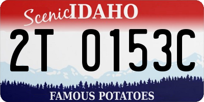 ID license plate 2T0153C