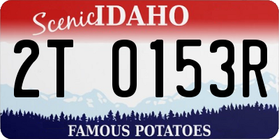 ID license plate 2T0153R