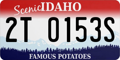 ID license plate 2T0153S