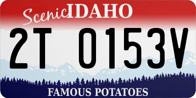 ID license plate 2T0153V