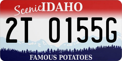 ID license plate 2T0155G
