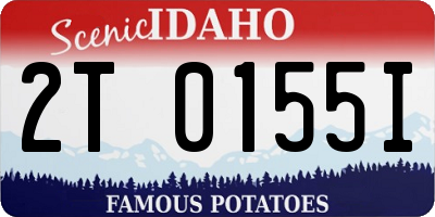 ID license plate 2T0155I