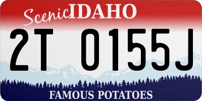 ID license plate 2T0155J