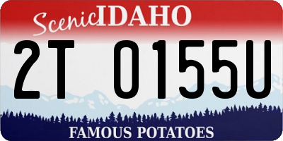 ID license plate 2T0155U