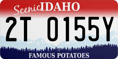 ID license plate 2T0155Y