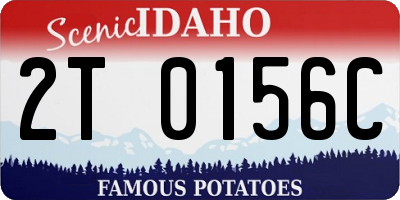 ID license plate 2T0156C