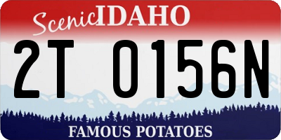 ID license plate 2T0156N