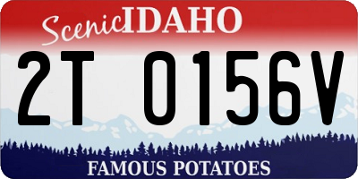 ID license plate 2T0156V