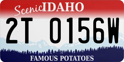ID license plate 2T0156W