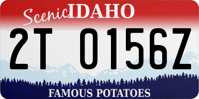 ID license plate 2T0156Z
