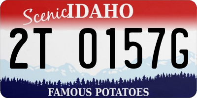 ID license plate 2T0157G