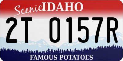 ID license plate 2T0157R