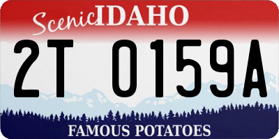 ID license plate 2T0159A