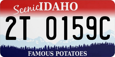 ID license plate 2T0159C