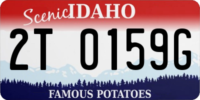 ID license plate 2T0159G