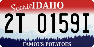 ID license plate 2T0159I