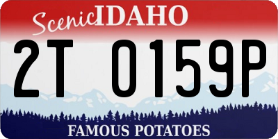 ID license plate 2T0159P