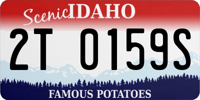 ID license plate 2T0159S