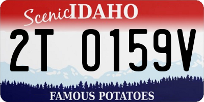 ID license plate 2T0159V