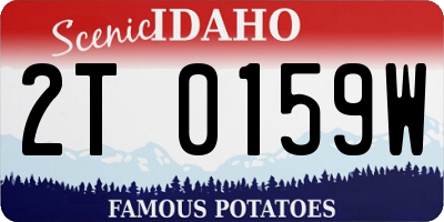 ID license plate 2T0159W