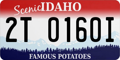 ID license plate 2T0160I