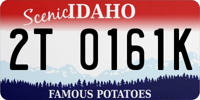 ID license plate 2T0161K