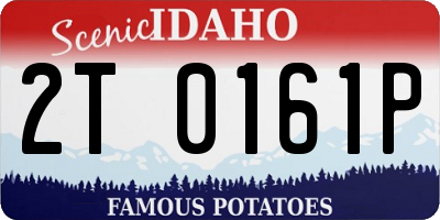 ID license plate 2T0161P