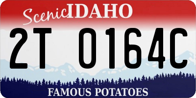 ID license plate 2T0164C