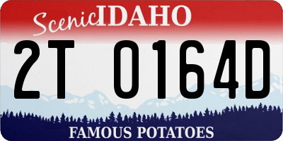 ID license plate 2T0164D