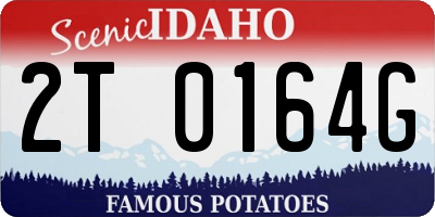 ID license plate 2T0164G