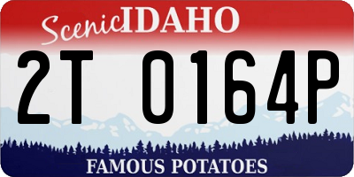 ID license plate 2T0164P