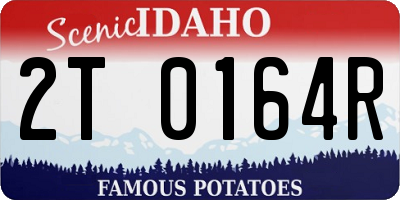 ID license plate 2T0164R