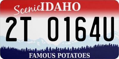 ID license plate 2T0164U