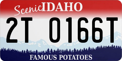 ID license plate 2T0166T