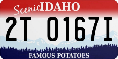 ID license plate 2T0167I