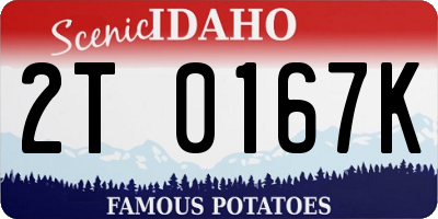 ID license plate 2T0167K