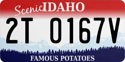 ID license plate 2T0167V