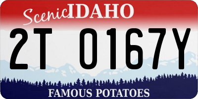 ID license plate 2T0167Y