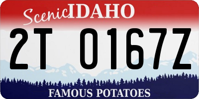 ID license plate 2T0167Z
