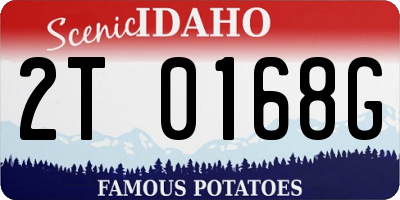 ID license plate 2T0168G