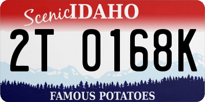 ID license plate 2T0168K