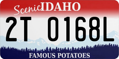 ID license plate 2T0168L